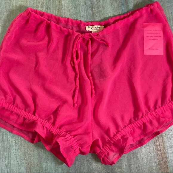 For Love and Lemons Lara Pink Sheer Skivvies Set (M) - Picture 5 of 12